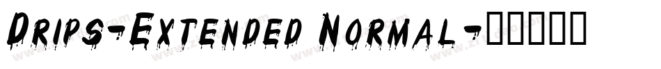 Drips-Extended Normal字体转换